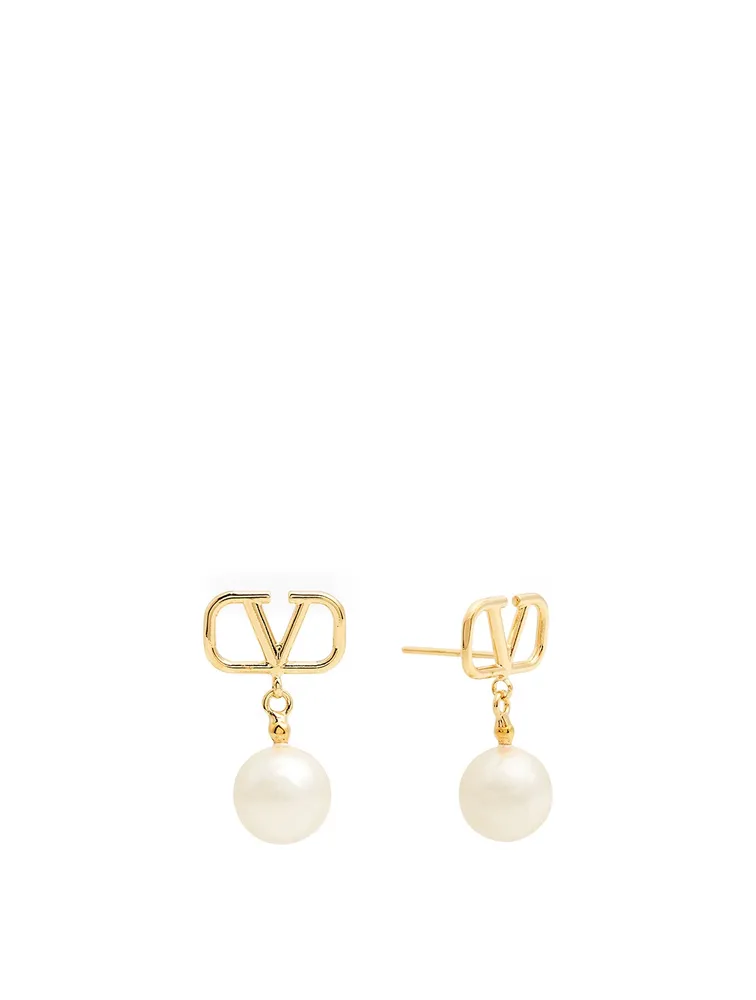 VLOGO Faux Pearl Drop Earrings