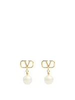 VLOGO Faux Pearl Drop Earrings