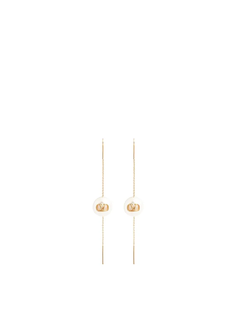 VLOGO Faux Pearl Drop Earrings