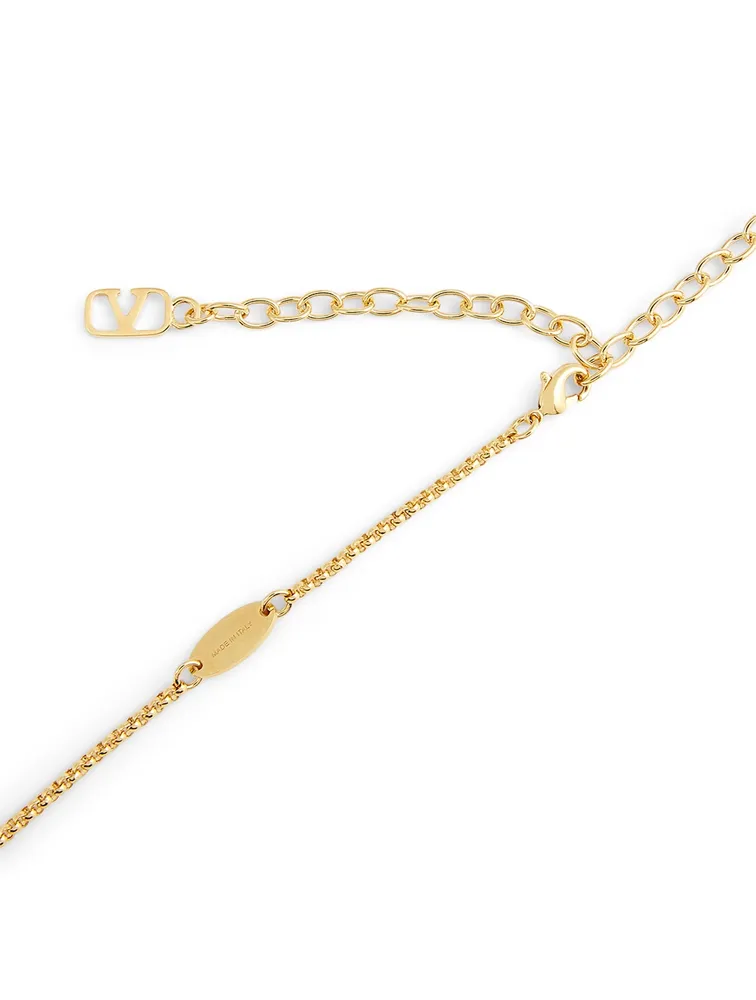 VLOGO Layered Necklace With Faux Pearl