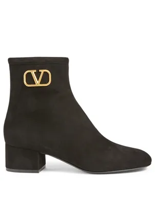 VLOGO 45 Suede Heeled Ankle Boots