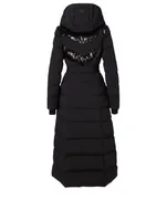 Adina Down Long Coat With Sequins