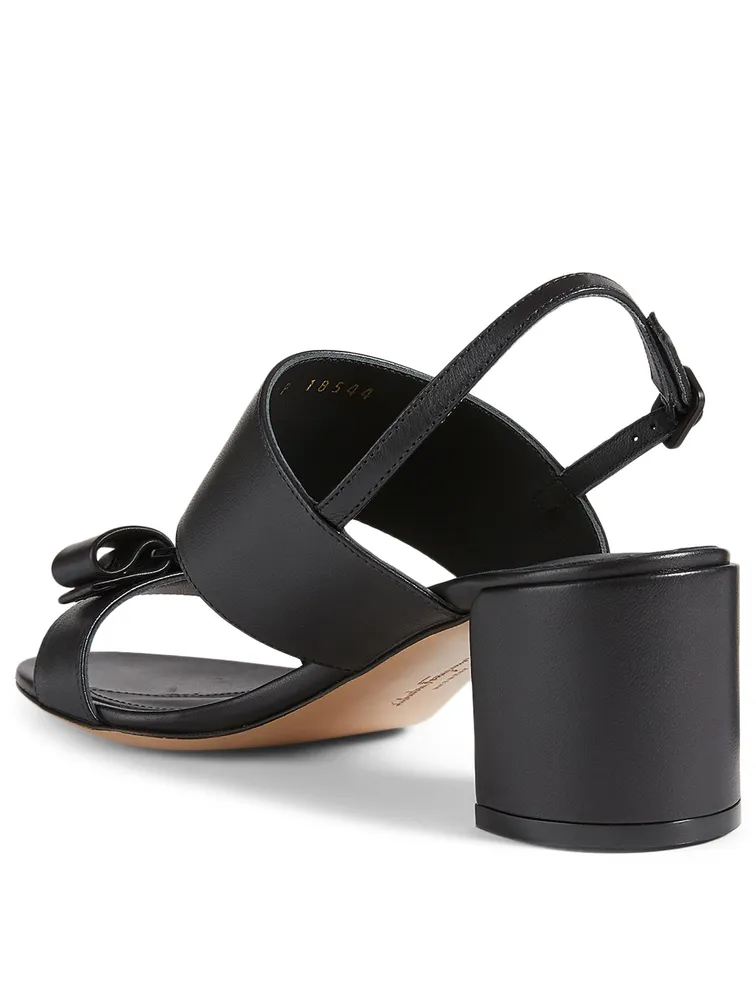 Giulia Leather Heeled Sandals