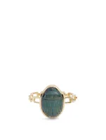 14K Gold Ring With Labradorite