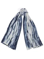 Cashmere Travel Scarf In Tie Dye