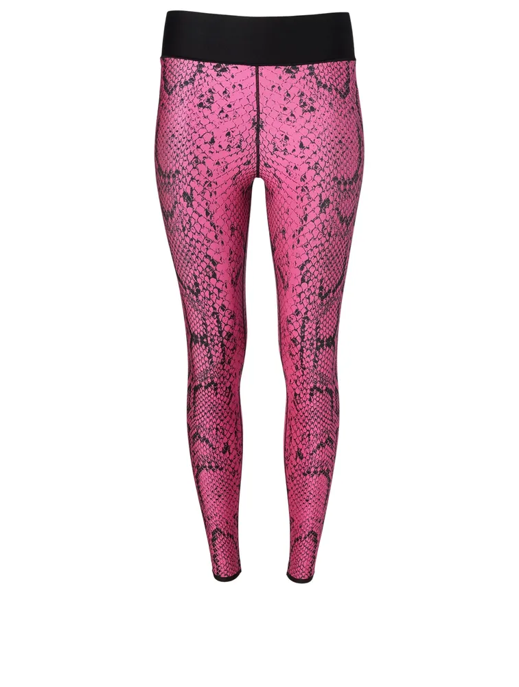 High-Waisted Leggings Python Print