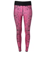 High-Waisted Leggings Python Print
