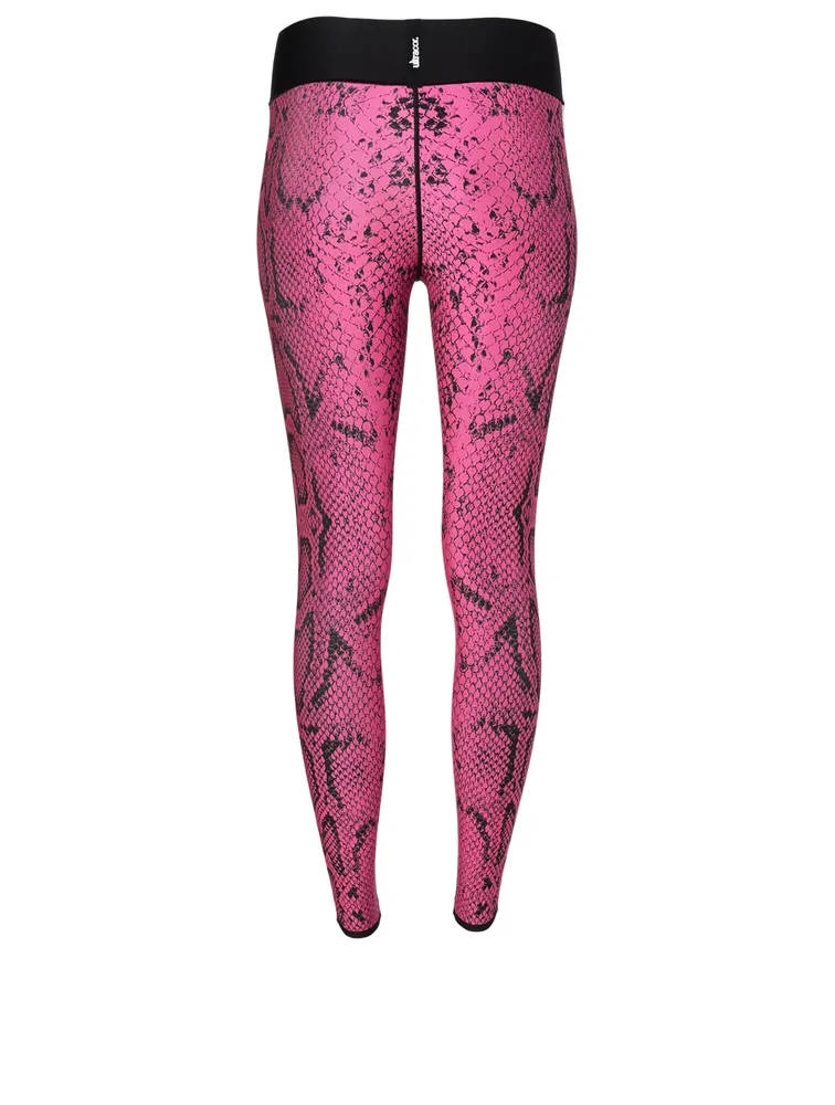 High-Waisted Leggings Python Print
