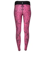 High-Waisted Leggings Python Print