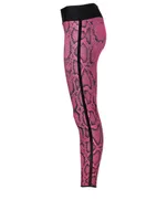 High-Waisted Leggings Python Print