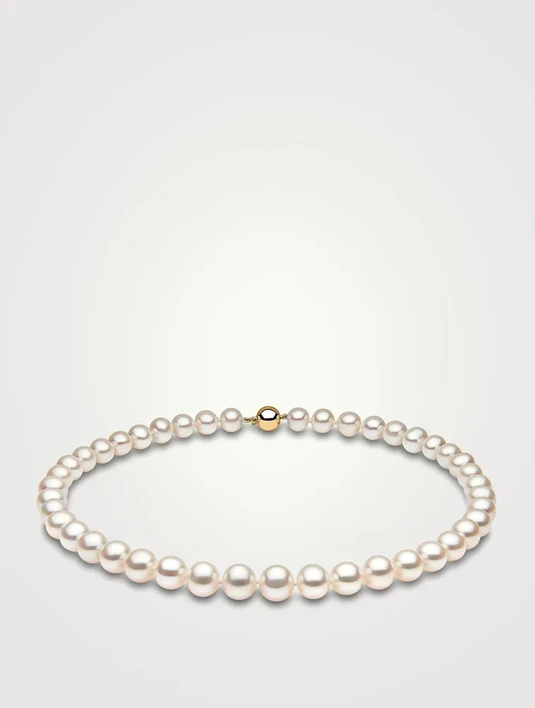 18K White Gold Pearl Necklace