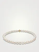 18K White Gold Pearl Necklace