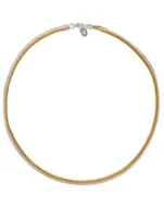 Helios Gold Vermeil And Sterling Silver Chain Necklace