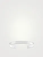 21g Brushed Sterling Silver Ribbon Bracelet