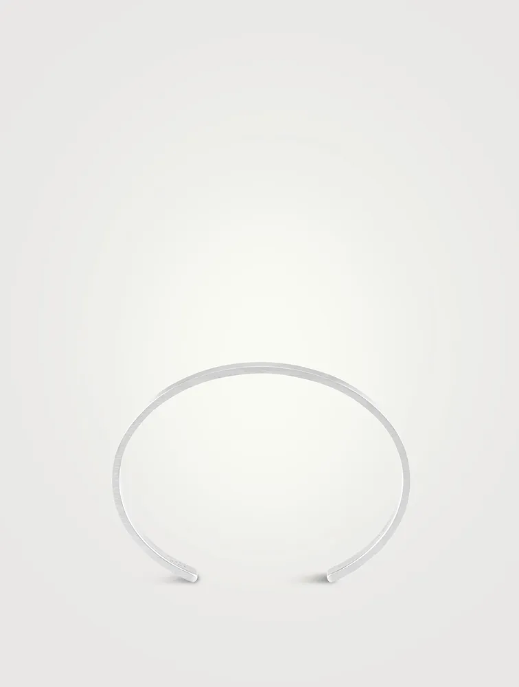 21g Brushed Sterling Silver Ribbon Bracelet