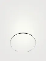 21g Polished Sterling Silver Ribbon Bracelet