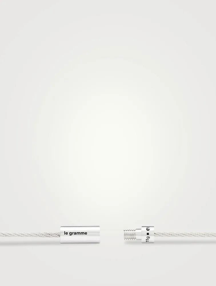 11g Polished Sterling Silver Triple Cable Bracelet