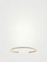 9g Brushed 18K Gold Bangle Bracelet