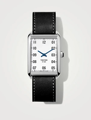 No. 001 Large Polished Stainless Steel Watch Case, 30mm x 44mm