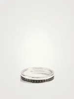 Black Edition Quatre White Gold Wedding Band With PVD