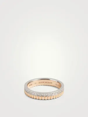 Radiant Edition Quatre Rose Gold Wedding Band With Diamonds