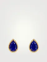 Serpent Bohème Gold Earrings With Lapis Lazuli