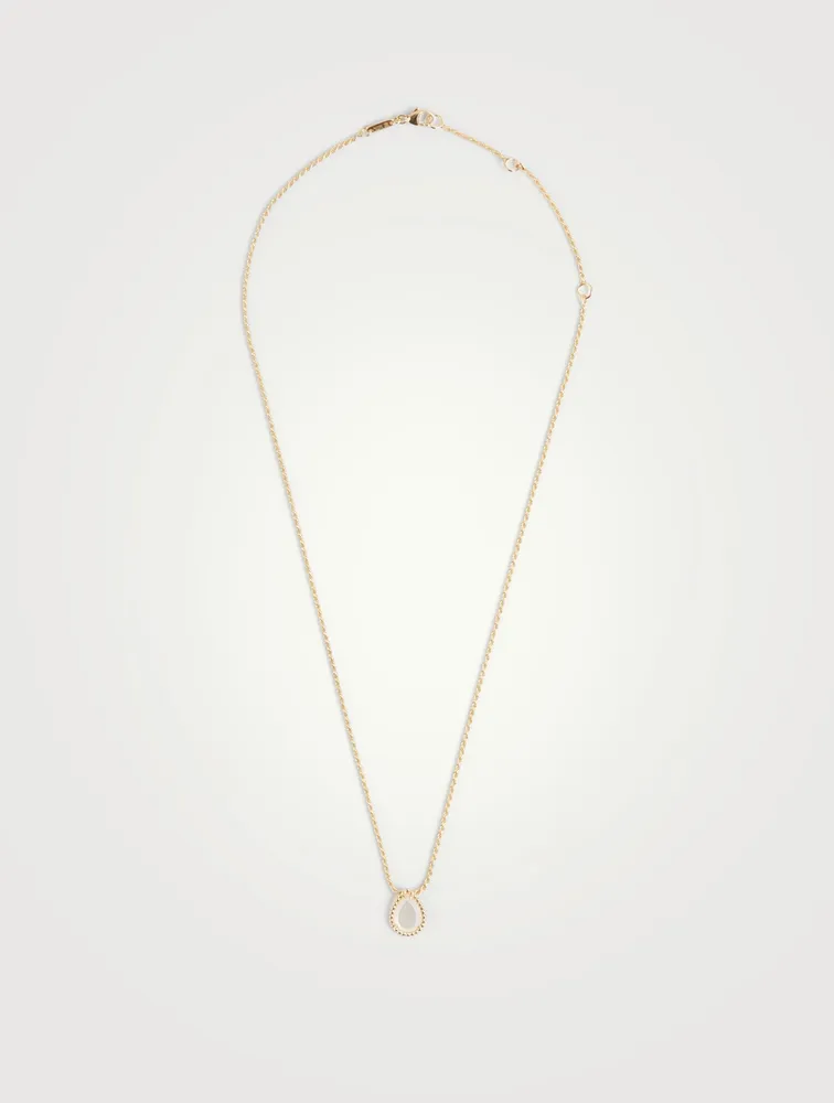 Serpent Bohème Gold Necklace With Mother Of Pearl