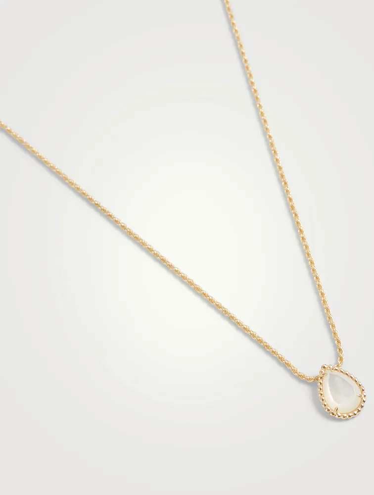 Serpent Bohème Gold Necklace With Mother Of Pearl