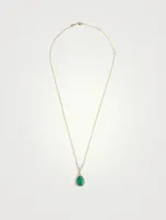 Serpent Bohème Gold Necklace With Malachite