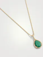 Serpent Bohème Gold Necklace With Malachite