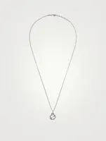 Interlocking G Silver Pendant Necklace