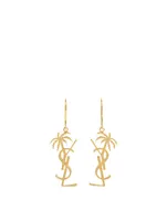 YSL Monogram Palm Tree Earrings