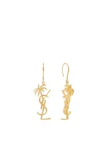 YSL Monogram Palm Tree Earrings