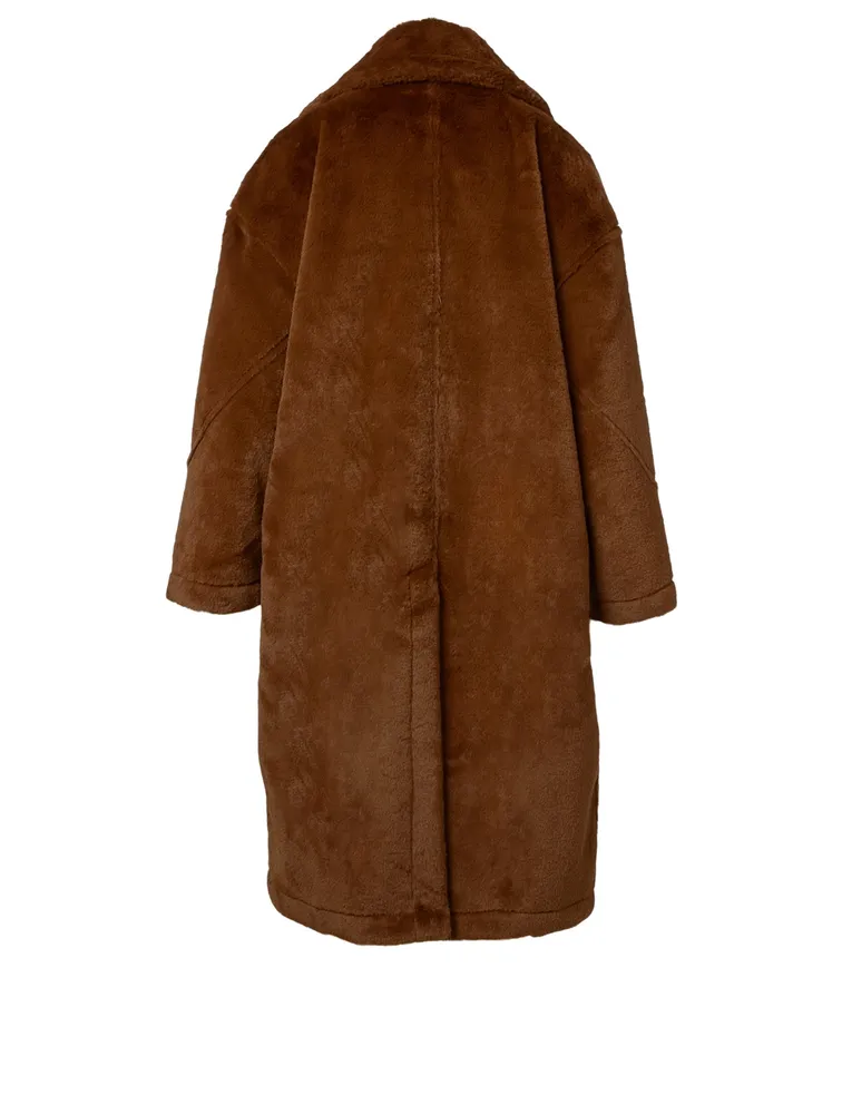 Alyson Faux Fur Double-Breasted Coat