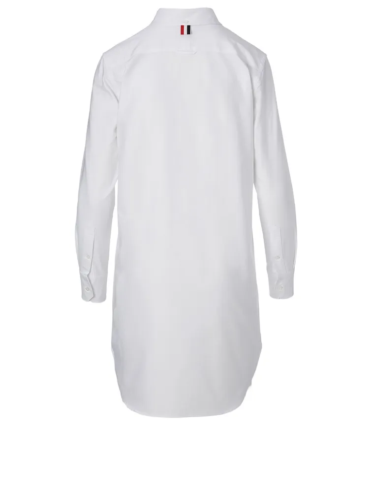 Cotton Long-Sleeve Shirt Dress