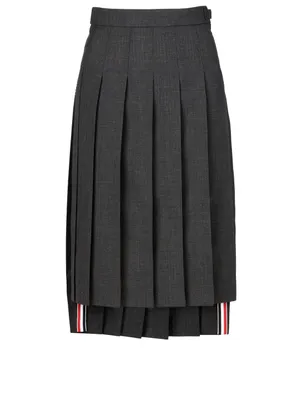 Wool Pleated Skirt