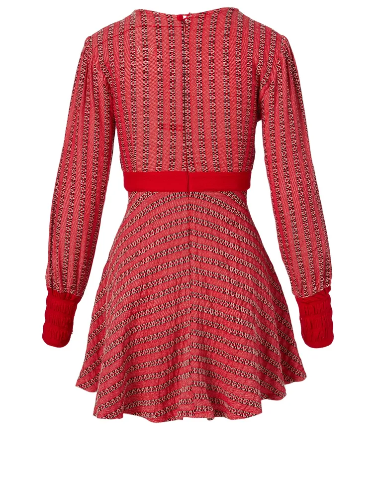 Hilario Long-Sleeve Mini Dress