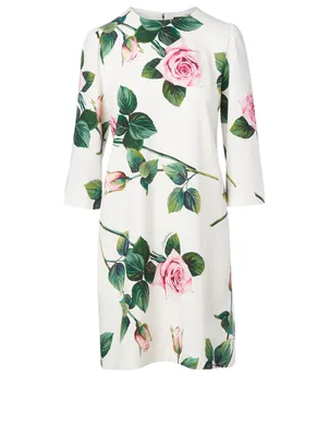 Cady Mini Dress Tropical Rose Print