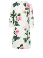 Cady Mini Dress Tropical Rose Print