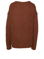 Alpaca-Blend V-Neck Cardigan