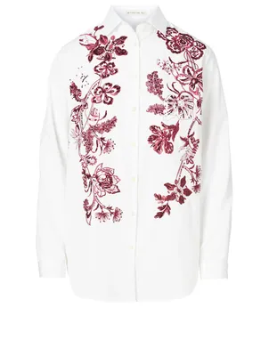 Cotton Shirt With Embroidery