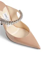 Bing 100 Patent Leather Mules With Crystal Strap