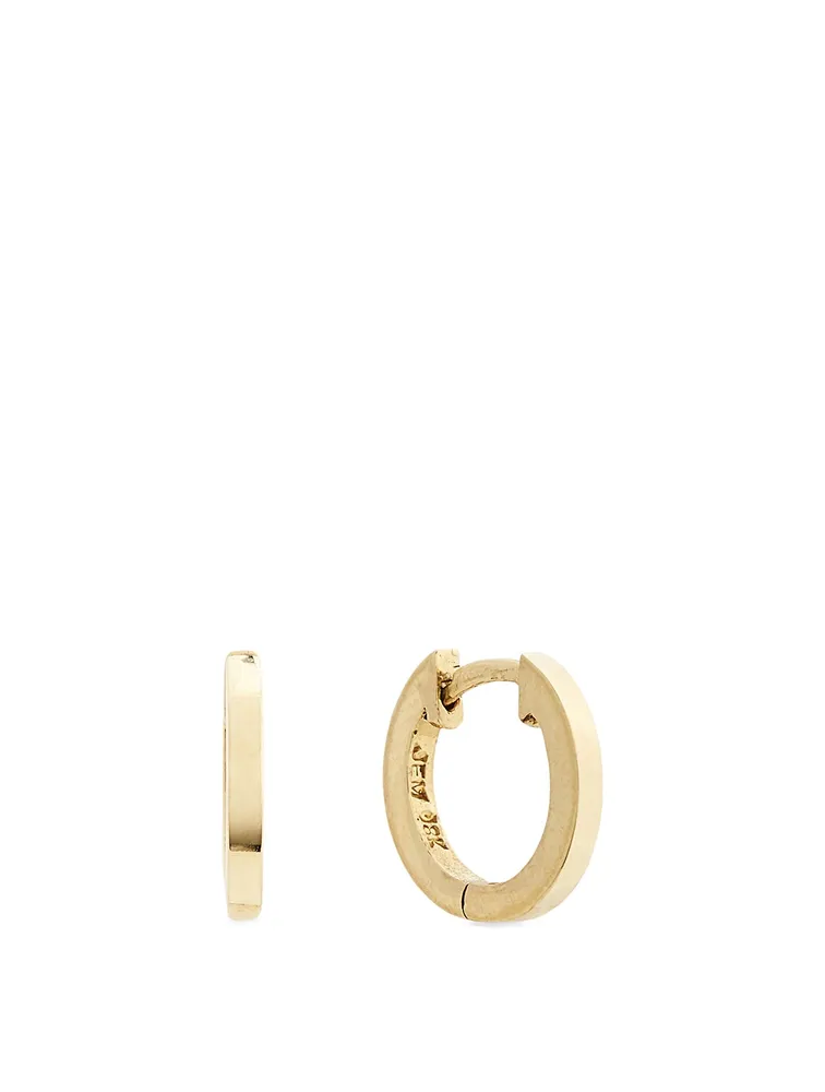 Small Gold Huggie Hoop Earrings