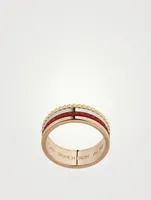 Red Edition Quatre Gold Ring With Ceramic