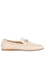 Croc-Embossed Leather Loafers