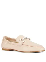 Croc-Embossed Leather Loafers