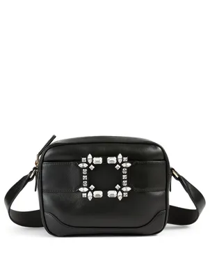 Viv' Run Strass Leather Camera Bag