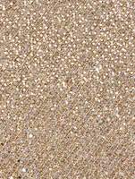 Flower Strass Buckle Metallic Clutch Bag