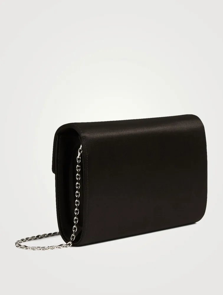 Mini RV Bouquet Strass Satin Envelope Clutch Bag