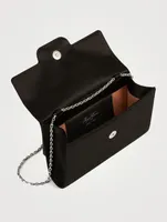 Mini RV Bouquet Strass Satin Envelope Clutch Bag